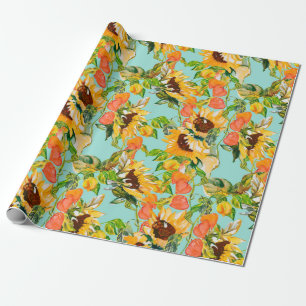 Autumn seamless pattern wrapping paper