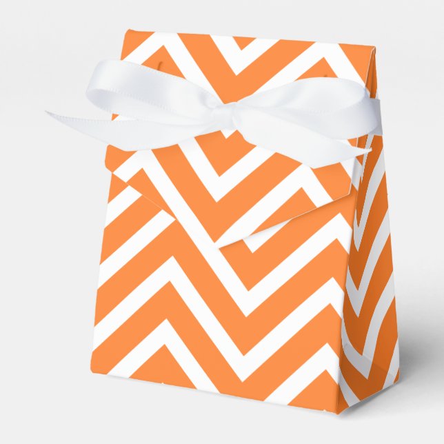 Autumn Season Chevron Pattern Favour Box (Front Side)