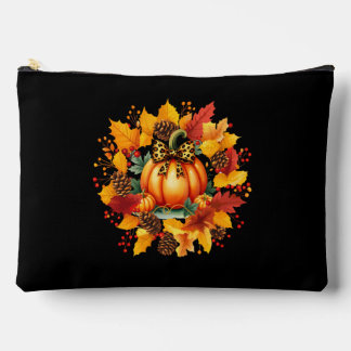 autumn season fall seasons pumpkin day holiday accessory pouch