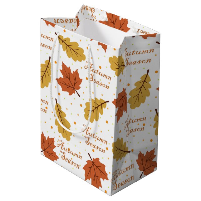 Autumn Season  Medium Gift Bag (Back Angled)