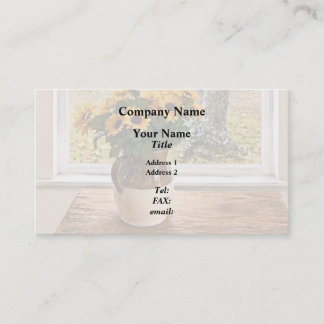 Autumn Seen Through a Window Business Card