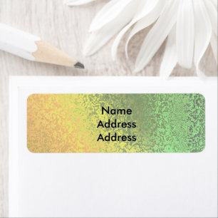 Autumn Shades of Green Yellow Return Address Label
