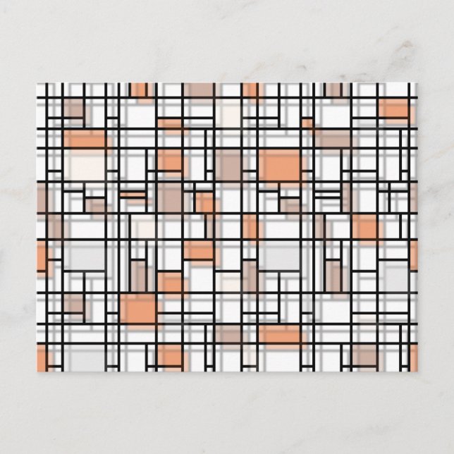 Autumn Shadows Modern Art Postcard (Front)