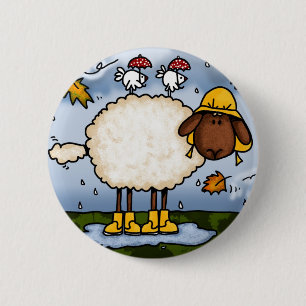 autumn sheep button