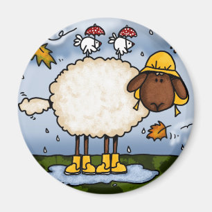 autumn sheep magnet