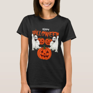 Autumn shirt with pumpkin face ghosts of autumn