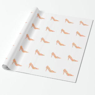 autumn shoe wrapping paper
