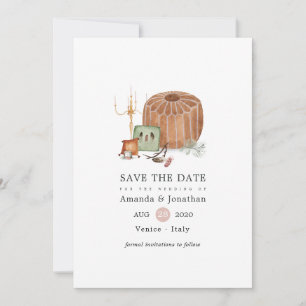 Autumn Shrine Bohemian Wedding Save The Date