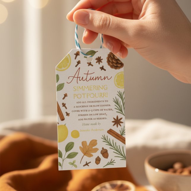 Autumn simmering potpourri gift tags (Creator Uploaded)