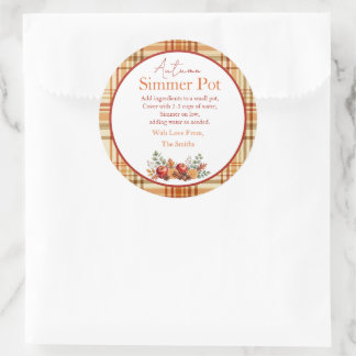 Autumn Simmering Potpourri Kit Label