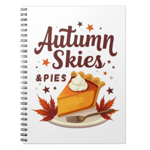 Autumn Skies and Pumpkin Pies Fall Notebook