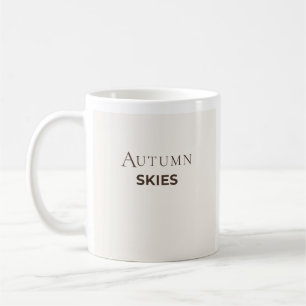 Autumn Skies Mug Minimalist Fall Coffee Mug