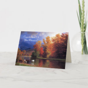 Autumn Skies Retirement Card