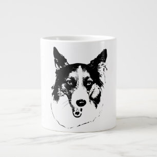Autumn Smile in Ink Large Coffee Mug