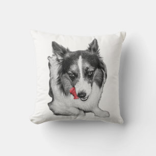 Autumn Smile in Red Cushion