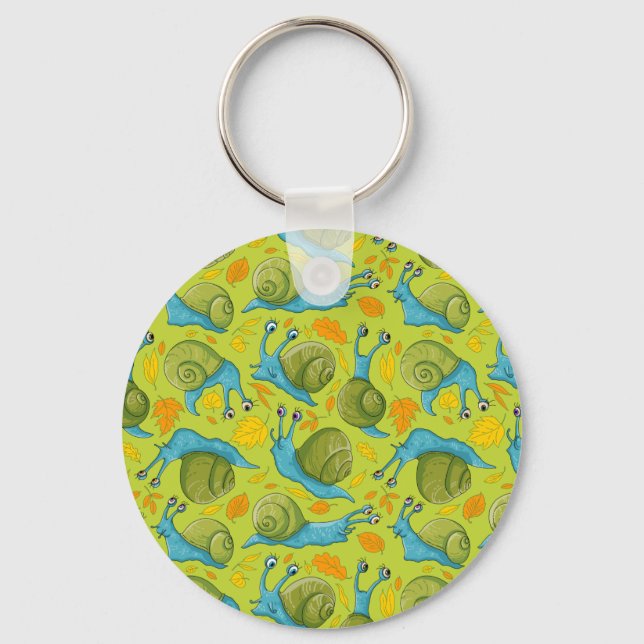 Autumn snails key ring (Front)