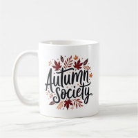 Autumn Society Rustic Leaves Typography Fall