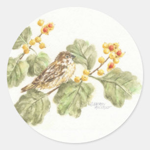 Autumn Sparrow Stickers