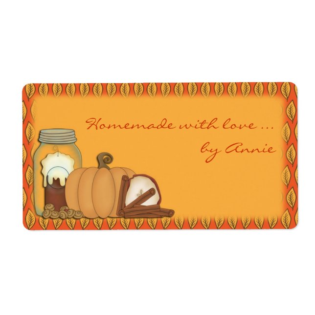 Autumn Spice Label (Front)