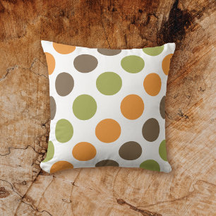 Autumn Spice Polka Dots Cushion