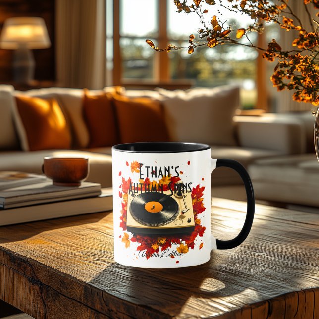 Autumn Spins Mug – Cosy Vinyl & Fall Vibes Edition (Creator Uploaded)