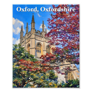 Autumn Spires – Oxford Cathedral in Fall Photo Print