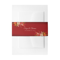 Autumn Splendour Fall Bouquet Burnt Red Wedding
