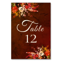 Autumn Splendour Fall Floral Wedding