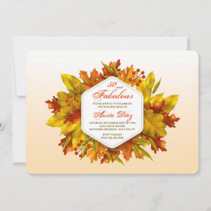 Autumn Splendour  Invitation