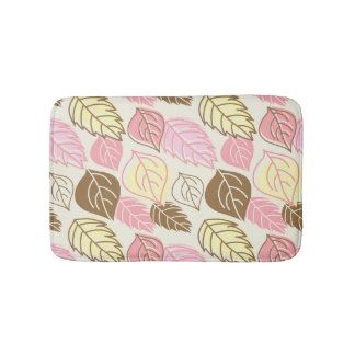 Autumn Splendour: Leaf Seamless Pattern Bath Mat