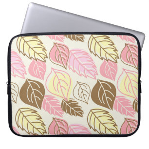 Autumn Splendour: Leaf Seamless Pattern Laptop Sleeve