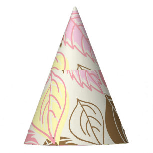 Autumn Splendour: Leaf Seamless Pattern Party Hat