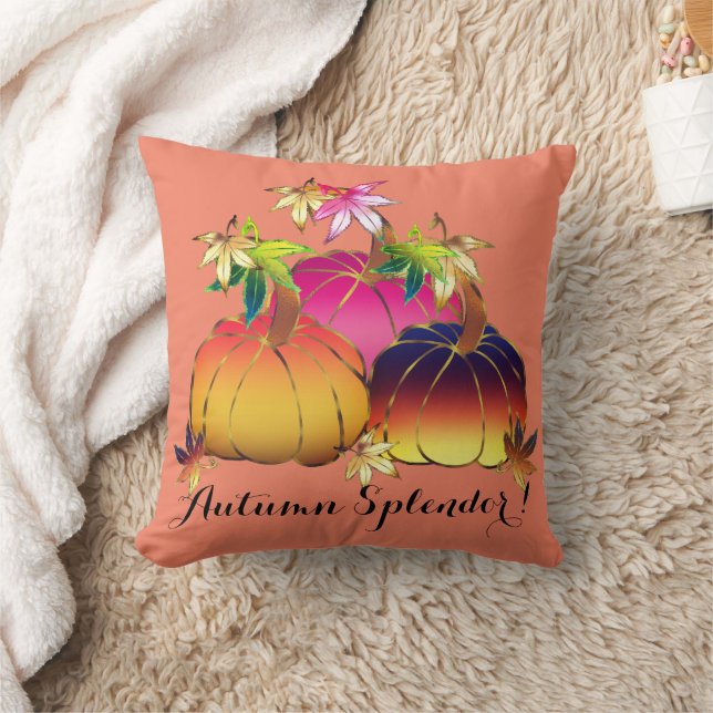 Autumn Splendour Whimsical Cushion (Blanket)