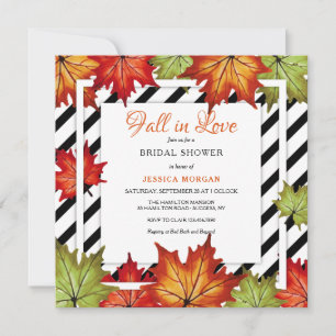 Autumn Square  Invitation