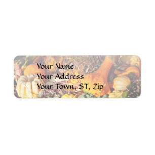 Autumn - Squash - Feeling squashed Return Address Label