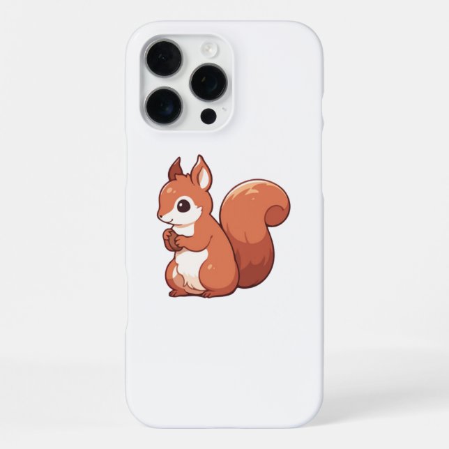Autumn Squirrel Aesthetic iPhone Case (Back)