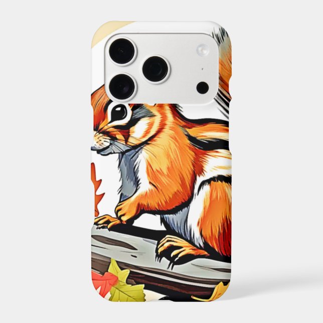 Autumn Squirrel Charm Design (Back)