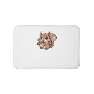 autumn squirrel Classic T-Shirt Bath Mat