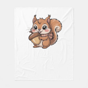 autumn squirrel Classic T-Shirt Fleece Blanket