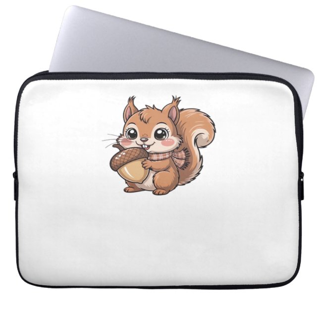 autumn squirrel Classic T-Shirt Laptop Sleeve (Front)