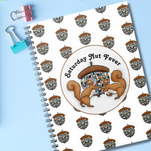 Autumn Squirrel Disco Notebook