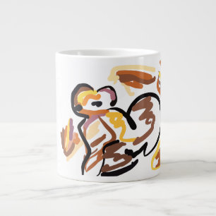 autumn squirrel kind large coffee mug
