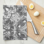 Autumn Squirrel Mandala Hand-Drawn Tea Towel<br><div class="desc">This unique Autumn kitchen towel features an intricate,  hand-drawn mandala of squirrels and fall-inspired elements. With a customisable background colour,  it easily complements any kitchen decor,  adding a stylish,  personalised touch to your space. Perfect for squirrel lovers,  this towel makes a delightful,  one-of-a-kind gift!</div>