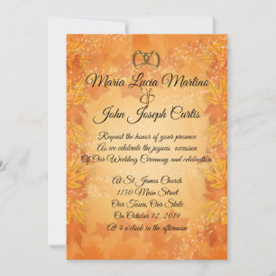 Autumn Starlight elegant invitation