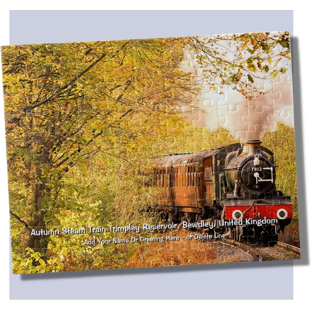 Autumn Steam Train, Bewdley, UK -  Add Name  Jigsaw Puzzle (Creator Uploaded)