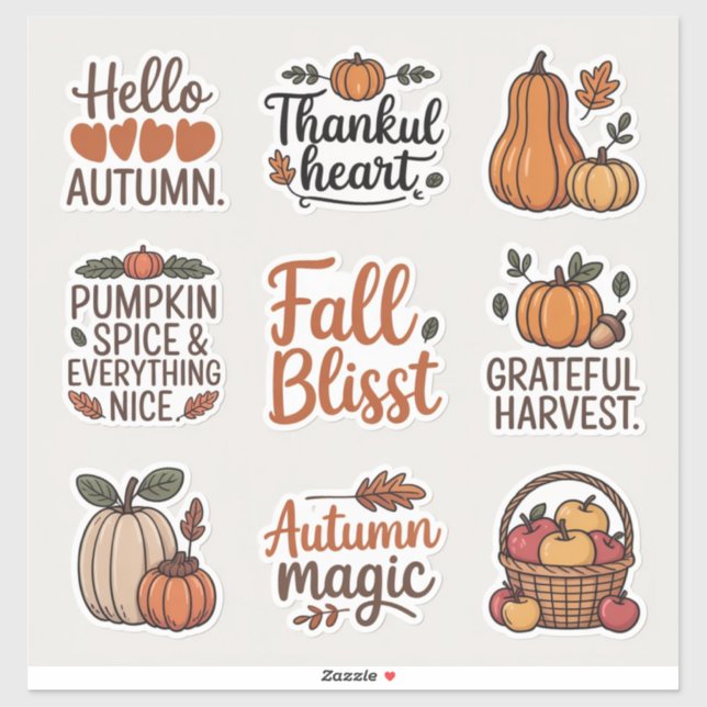 Autumn stickers  (Sheet)