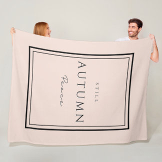 Autumn Still Peace III Fleece Blanket–Cosy Fall Blanket