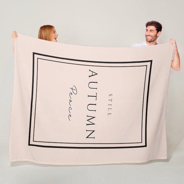 Autumn Still Peace III Fleece Blanket–Cosy Fall Blanket (In Situ)