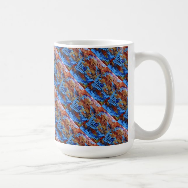 "Autumn Streams" Abstract Design Mug (Right)
