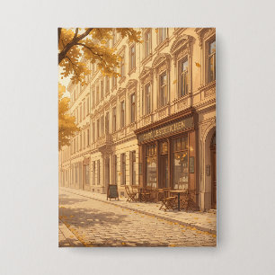 Autumn Street Scene with Books